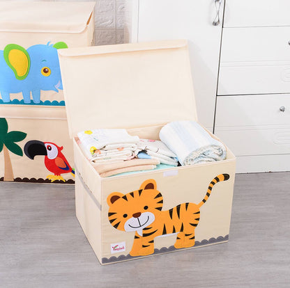 Luxury storage basket with lid