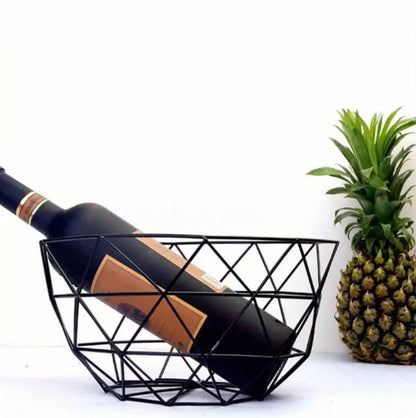 Geometric metallic storage holder