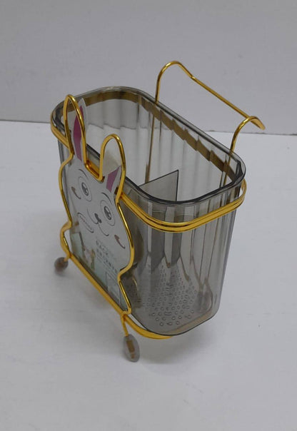 Acyric GOLD MOUSE spoon holder with gold stand