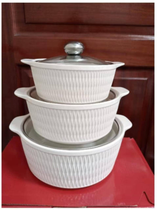 3 pcs ceramic bowls