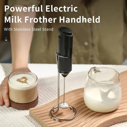 Battery Powered Frother with Stand