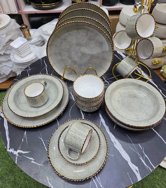 36pcs Dinner set. Elegant Luxury European Kiln Porcelain Dinner set.