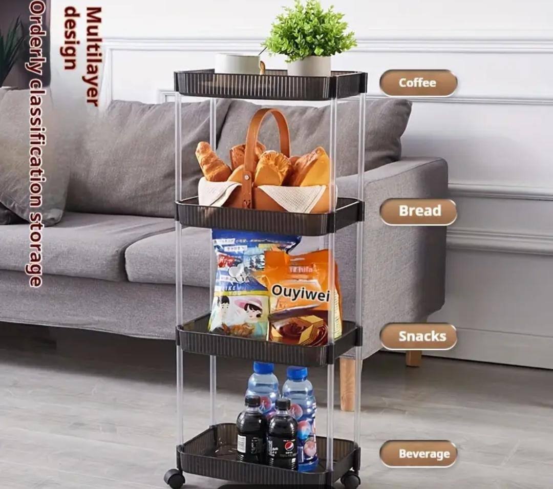 4Layer Multipurpose Rolling Storage Rack
