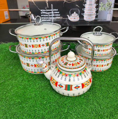 10pcs Enamel Cookware Set