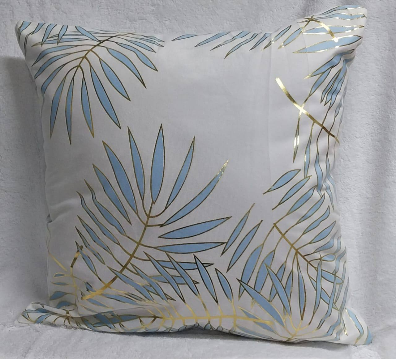 Gold printed cushion covers