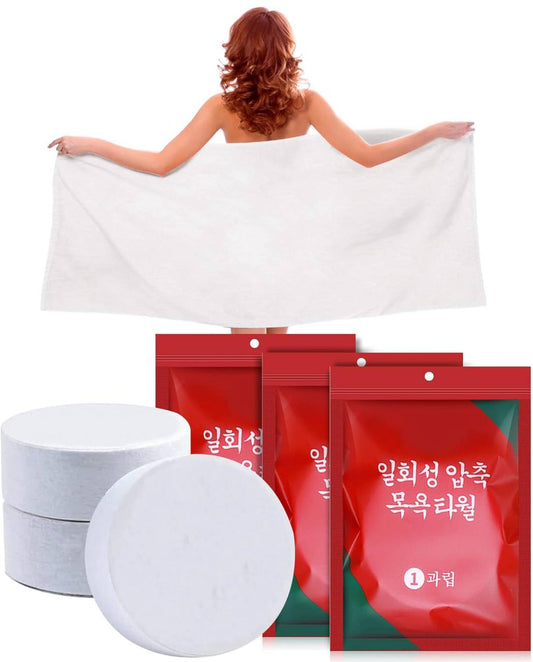 Cotton Compressed Bath Towel