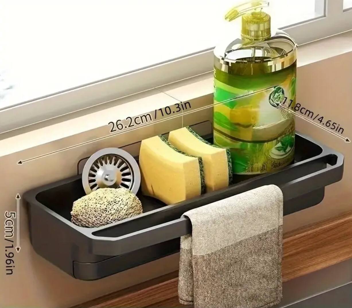 Wall-Mounted Sink Caddy Organizer
