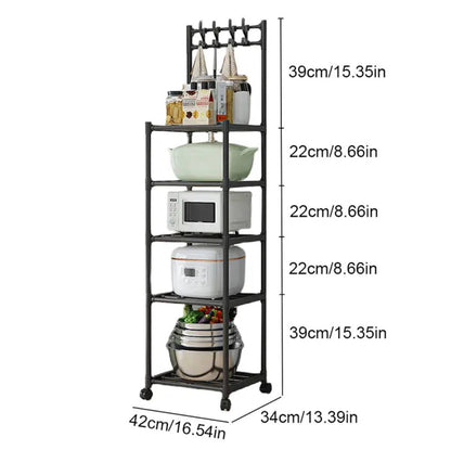 5 layers multipurpose storage rack