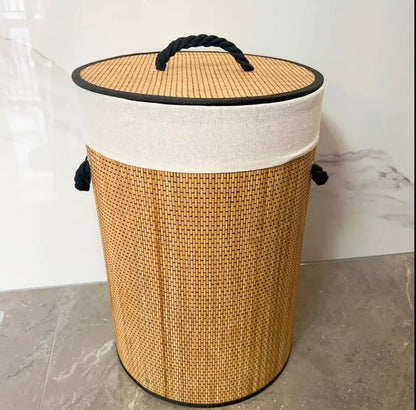 Customised Bamboo woven laundry Baskets