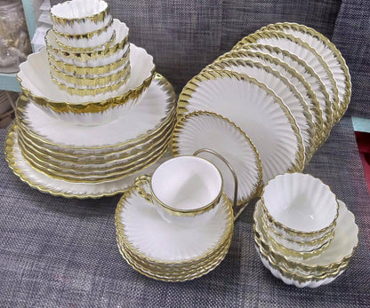 38pc Ceramic Shell Dinner Set
