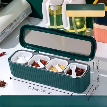 Multi-Compartment Seasoning Box