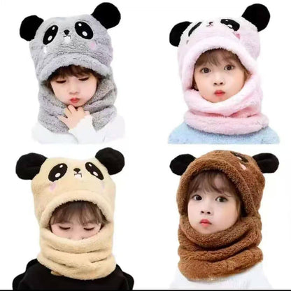 Magic Kids Boy's & Girl's Winter Fuzzy Plush Balaclava Hat Cartoon Panda Animal