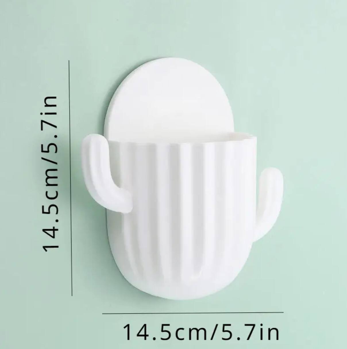 Multipurpose  Self-adhesive Cactus Storage Rack Kitchen Bathroom, Toothbrush holder