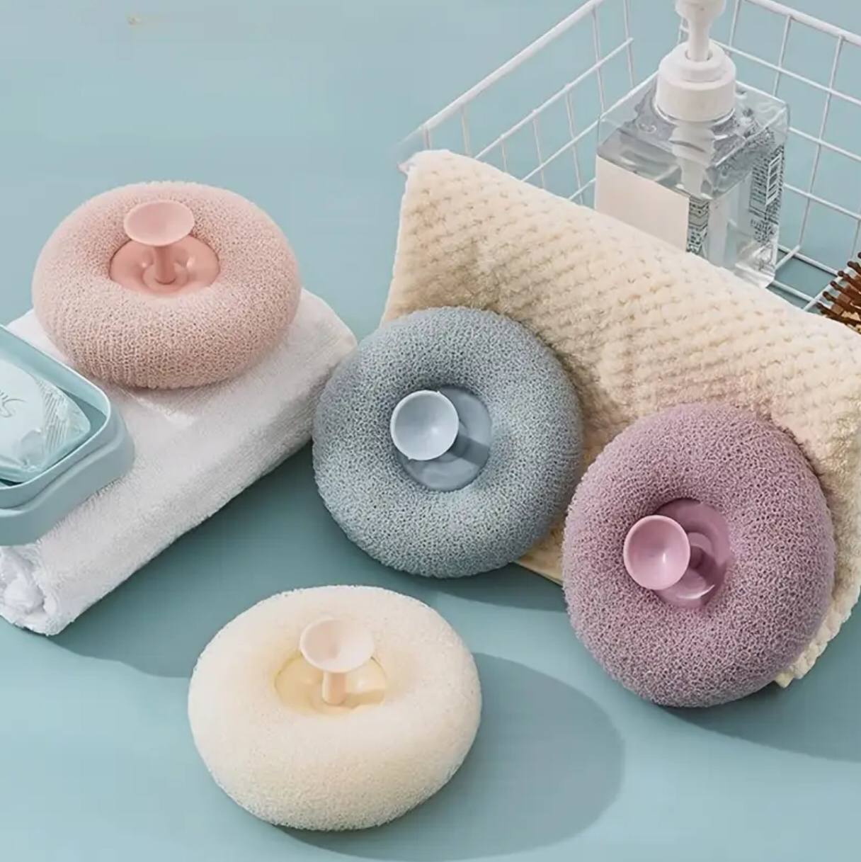 Bath Shower Sponges Set