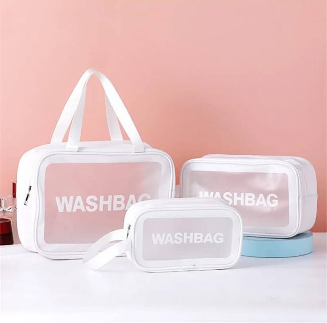 3pc wash bag pouch.