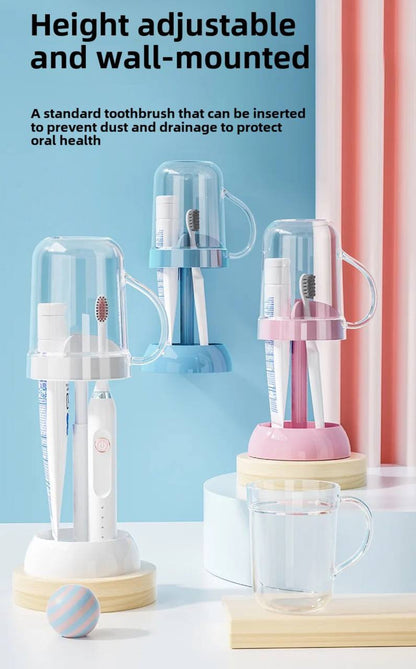 Adjustable Toothbrush Holder With Gargle Cup