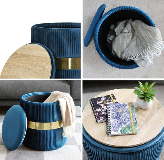 Modern Round Footstool Ottoman