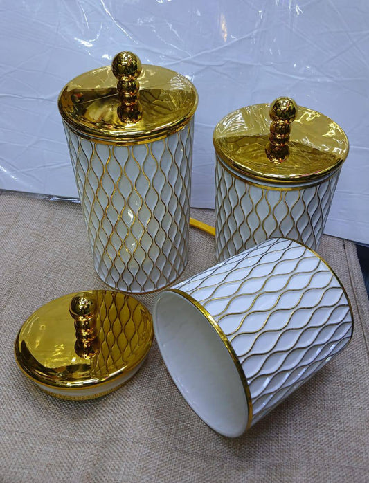 3 in 1 Transparent storage jars