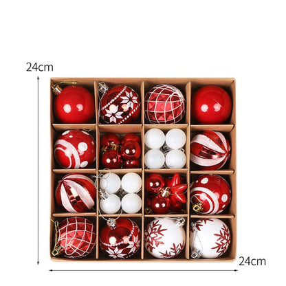 44pcs assorted  Christmas balls