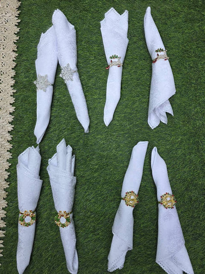 Custom Unique Napkin holder Rings. 6pcs