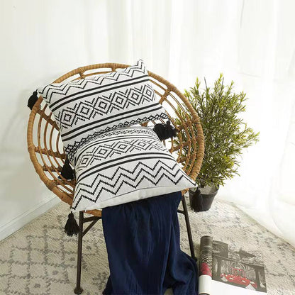 Cotton throw pillow covers