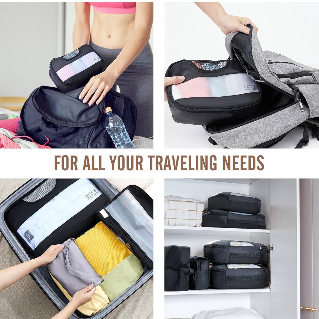 8pcs premium Luggage Travel Organizers