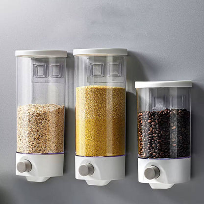 1kg (single pc) Wall Mounted Separate Rice Bucket Kitchen Cereal Dispenser.