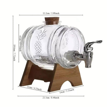 5l Wine barrel beverage dispenser