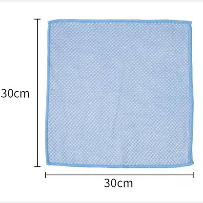5pcs Fish Scale Microfiber glass Cleaning Cloth
