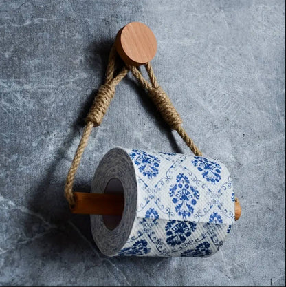Hemp Rope with bamboo tissue Holder