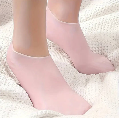 Silicone Moisturizing Spa Gel Heel Socks Pair