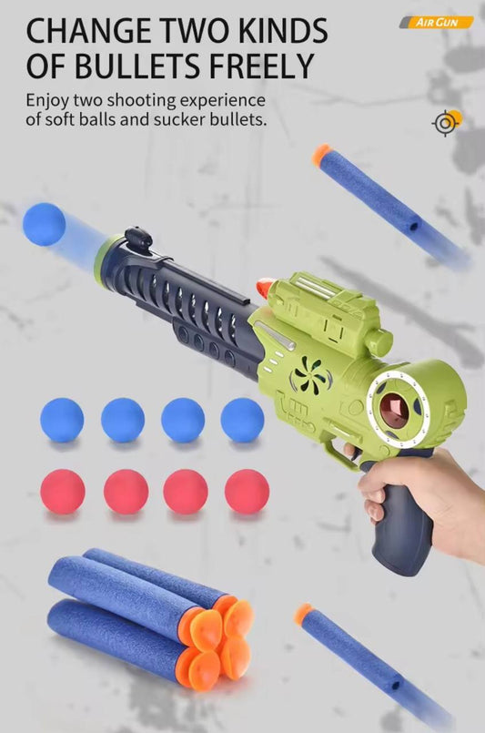 Sound Light Electric EVA Foam Soft Bullet Air Gun Toys