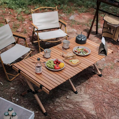 Foldable camping picnic table