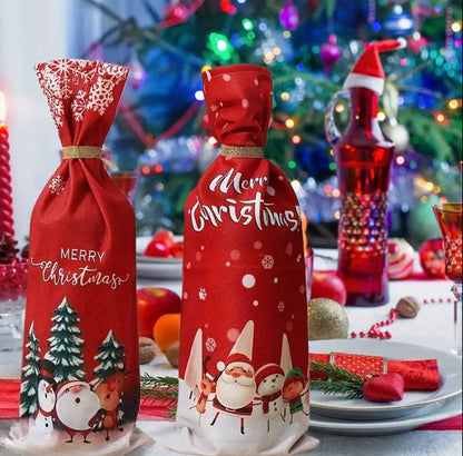 Gift / Wine bottle cover/ Christmas Gift bag