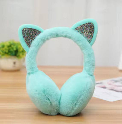 Cute cat plush fur earmuff