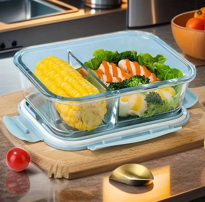 High borosilicate Glass food containers 
1050ml