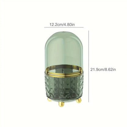 Luxury 360° rotating makeup brushes holder