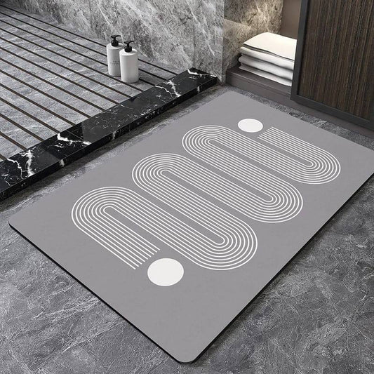 Rectangular Antislip absorbent bathroom mat