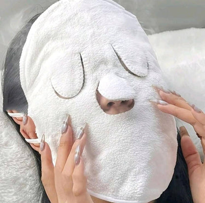 Hot compress face steam bath towel