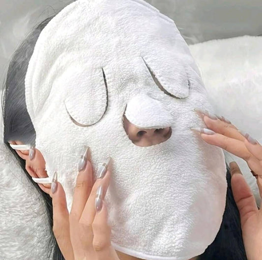 Hot compress face steam bath towel