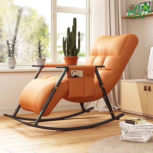 Leisure Rocking Chair,Gliding Recliner Rocking Chair Indoor Padded Seat,High Backrest Armchair,for Bedroom,Living Room