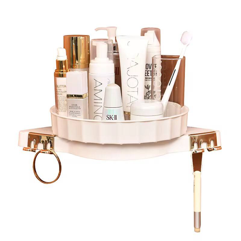 Rotating Triangle bathroom rack/ Cosmetic organizer
