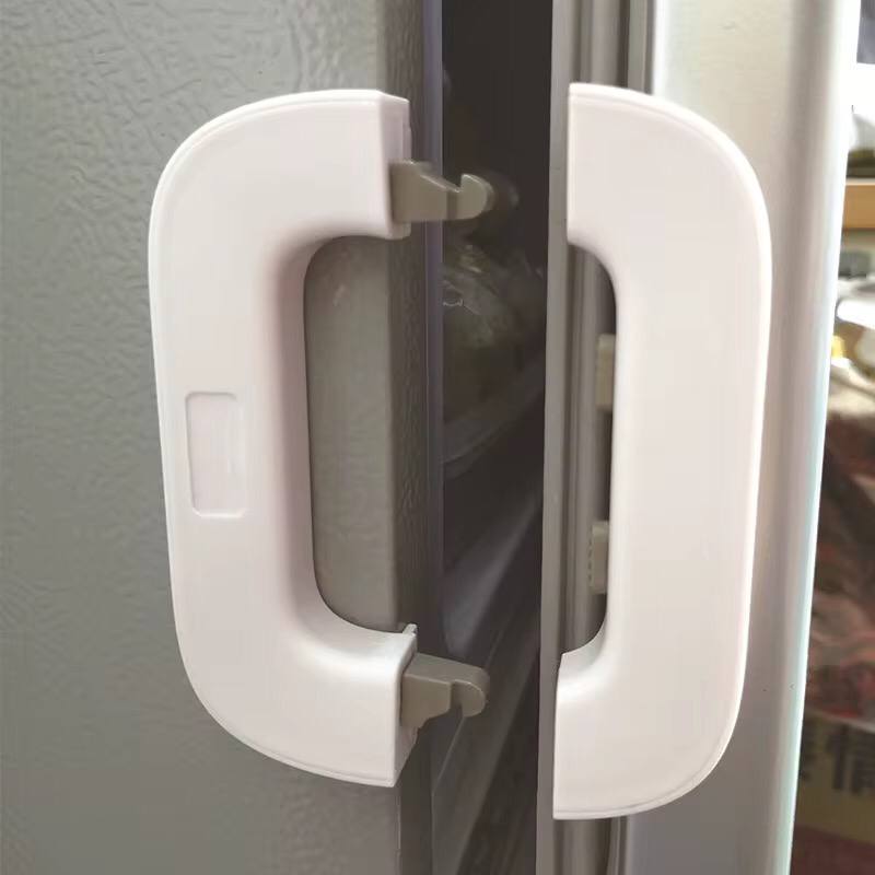 Multi-Function Safety Lock for Refrigerators & Cabinets