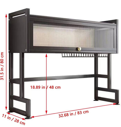 Heavy duty over the sink Rack with closable cabinet
