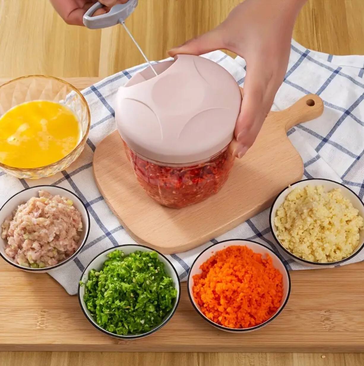 Manual pull  food chopper/cutter