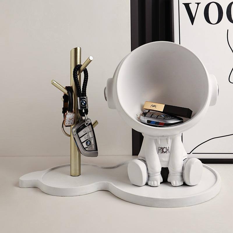Home Decor Storage Astronaut 
Available in white & grey