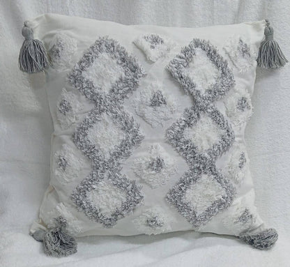 Boho  vintage tufted throw pillow covers