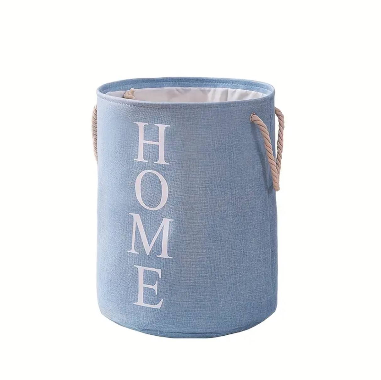 Round Cotton Linen Laundry Basket