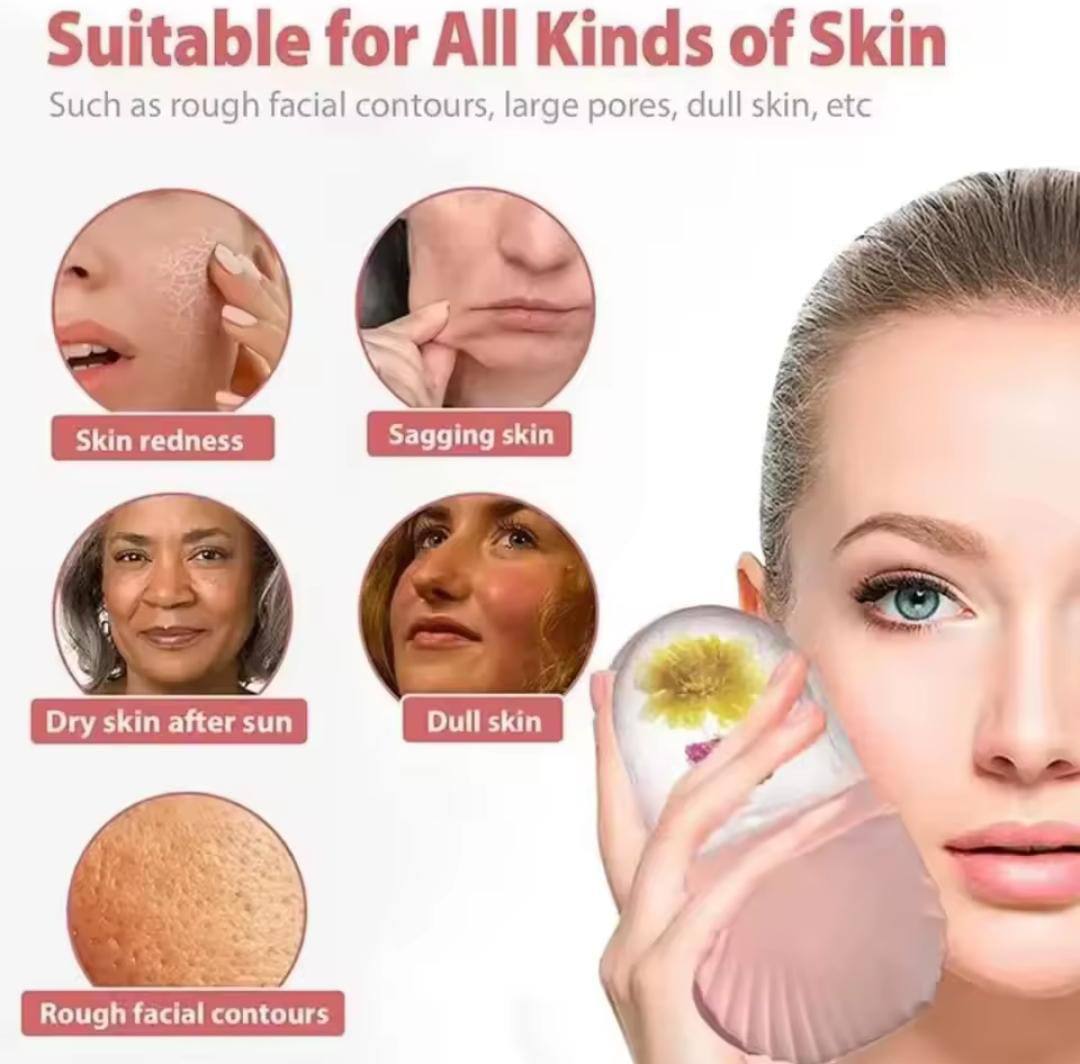 Reusable Ice Facial Roller Silicone Ice Cube Trays Upgraded Eye Face Massager