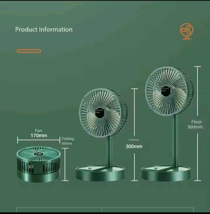 Telescopic Mini Foldable Fan
Power 9w